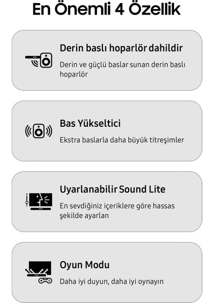 Dolby Audio / Dts Virtual:x Optik-Usb-Bluetooth® Tv-Telefon Bağlantı 300W Soundbar Ev Sinema Sistemi