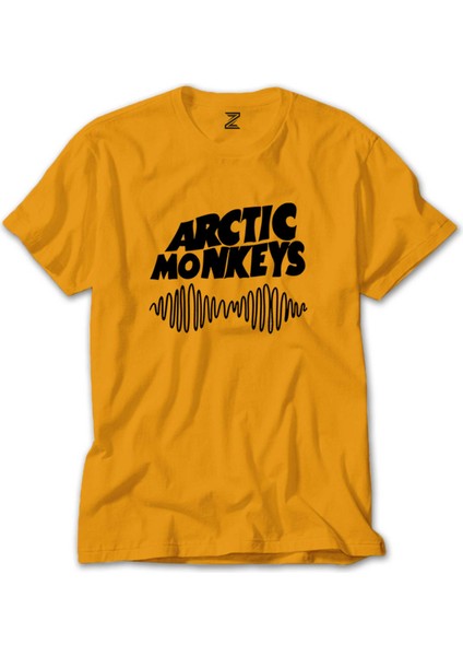 Arctic Monkeys Logo Wave Sarı Tişört