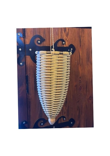 ÜZÜM SEPETİ ÖZEL EL ÖRMESİ (TİKİNA) BÜYÜK BOY 19*5 * 42