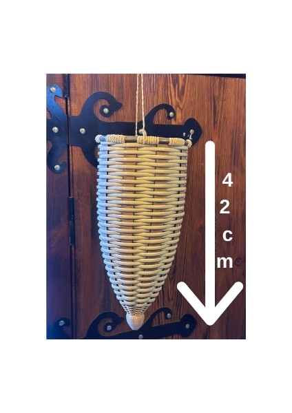 ÜZÜM SEPETİ ÖZEL EL ÖRMESİ (TİKİNA) BÜYÜK BOY 19*5 * 42 fırsatları