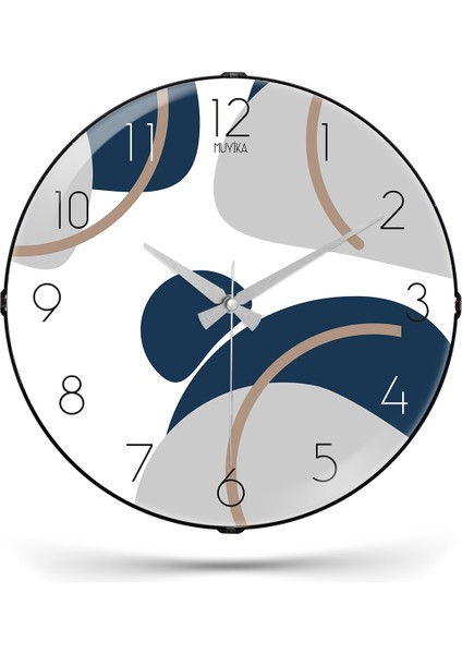 Gento Bombe Gerçek Cam Sessiz Mekanizma 36 cm Duvar Saati Pds-36