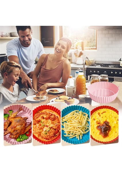 Hava Fritözü Silikon Tencere, Kolay Temizlenen Hava Fritözü Silikon Kaplamalar, Tekrar Kullanılabilir Hava Fritözü Silikon Kaplamalar (7,5 Inç, 4 Adet) (Yurt Dışından) modelleri