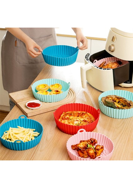 Hava Fritözü Silikon Tencere, Kolay Temizlenen Hava Fritözü Silikon Kaplamalar, Tekrar Kullanılabilir Hava Fritözü Silikon Kaplamalar (7,5 Inç, 4 Adet) (Yurt Dışından) fırsatları