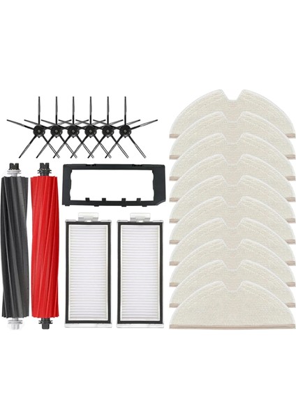 Roborock Q8 Max, Q8 Max+, Q5 Pro, Q5 Pro, Q5 Pro+ Robot Vakum Süpürge Ana Fırça Kapağı Hepa Filtre Mop Pad Yedek Parçalar (Yurt Dışından)