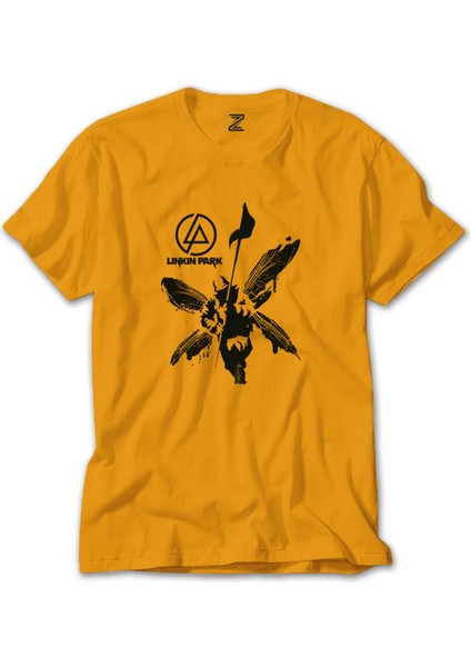 Linkin Park Butterfly Sarı T-Shirt