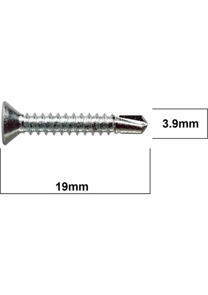 Yhb Matkap Uçlu Vida 3.9X19 - 1750 Adet fiyatları
