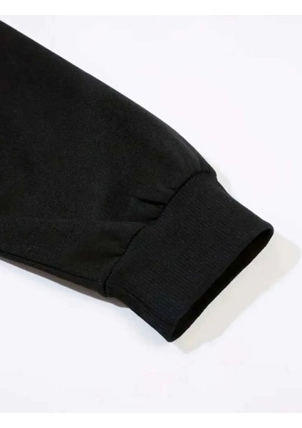 Yılbaşı Yeni Yıl Konsept Ho Ho Ho Baskılı Bisiklet Yaka Oversize Sweatshirt Unisex modelleri