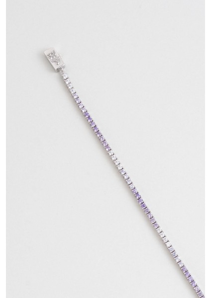 Gökkuşağı 18 Ayar Beyaz Altın Kaplama Gümüş Su Yolu Bileklik modelleri