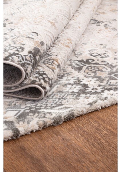 Lynosse Gri Yumuşak Konforlu Halı P1020