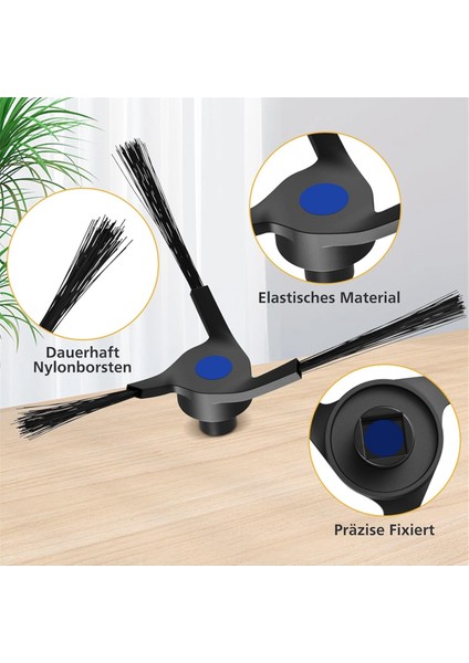 Ecovacs Deebot X2 Omni/ X2/ X2 Pro Ana Yan Fırça Hepa Filtre Paspas Bezi Toz Torbaları Elektrikli Süpürge Aksesuarları (Yurt Dışından)