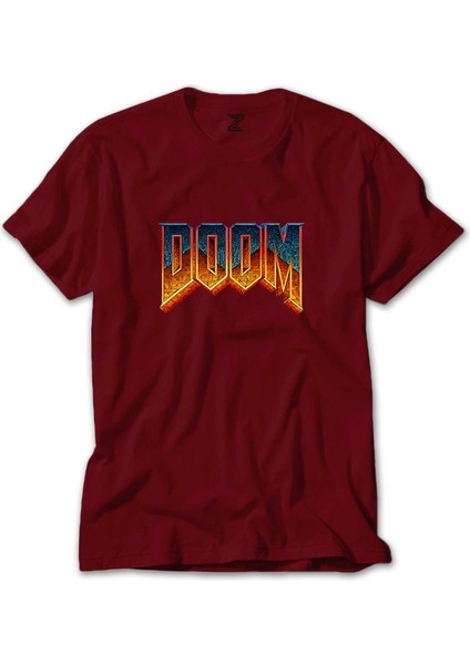 Doom Vintage Kırmızı Tişört
