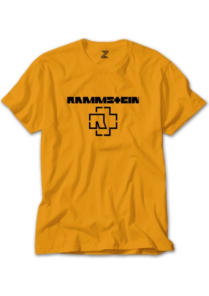 Rammstein Logo 5 Sarı Tişört