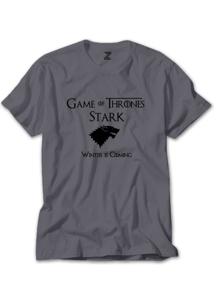 Game Of Stark Gri Tişört