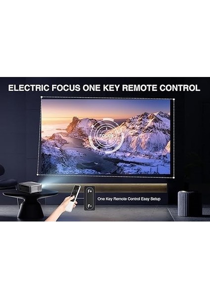 Dbpower 5g Wifi Bluetooth Projektör 1080P Hd 4K Destekli,hdmı+Usb/vga