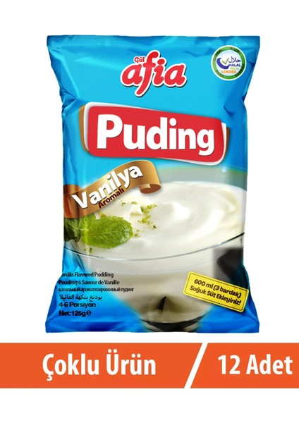 Vanilyalı Puding 12X125 gr