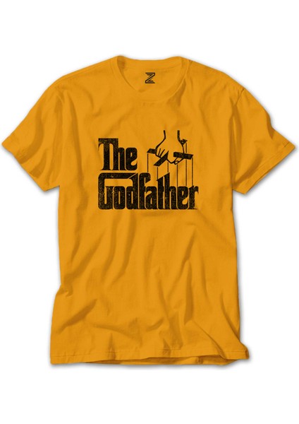 The Godfather Distorted Sarı Tişört