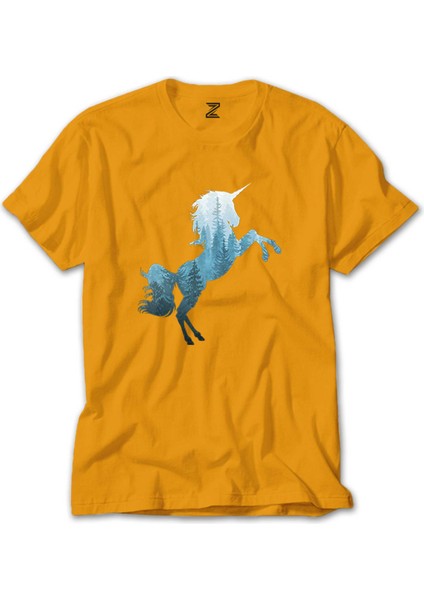 Unicorn Orman Sarı Tişört