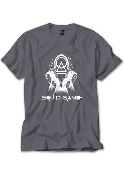 Squid Game Staff Team Gri Tişört
