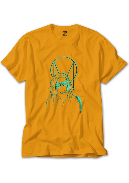 Skrillex Silliuette Sarı Tişört
