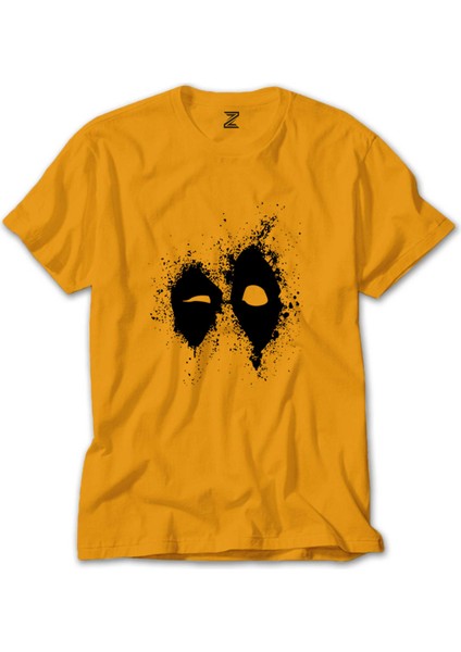 Deadpool Splat Sarı Tişört