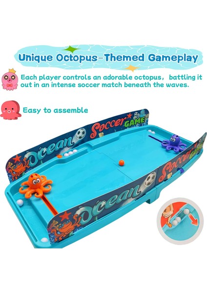 Mini Masa Futbolu Oyunu Okyonus Temalı Mini Futbol Pinball Oyunu 2 Oyunculu fırsatları
