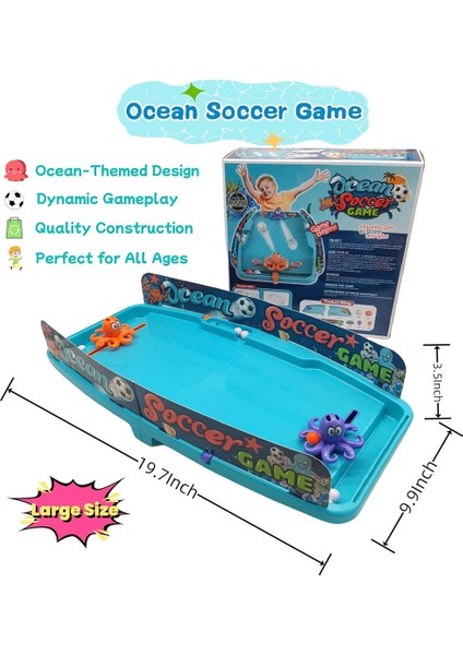 Mini Masa Futbolu Oyunu Okyonus Temalı Mini Futbol Pinball Oyunu 2 Oyunculu indirimleri