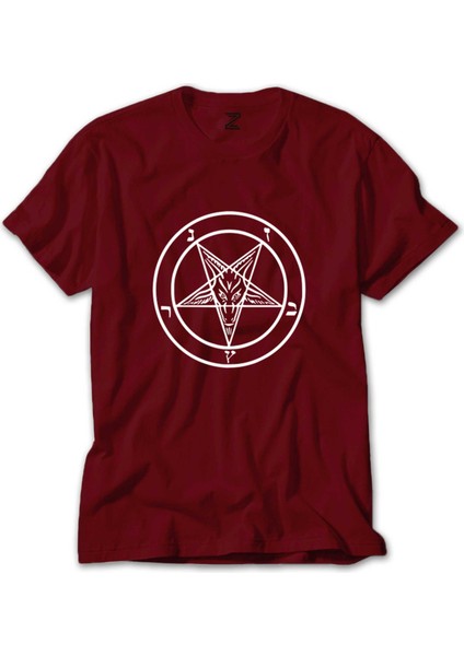 Baphomet Logo Kırmızı Tişört