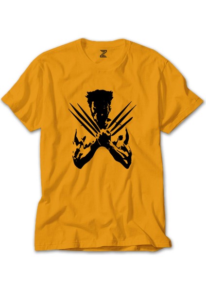 Wolverine Grunge Sarı Tişört