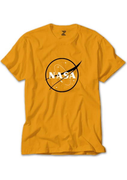 Nasa Logo Sarı Tişört