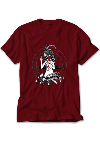 Baphomet Blood Kırmızı Tişört