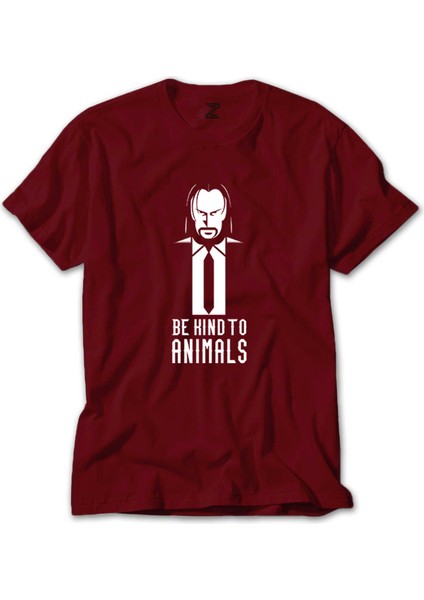 John Wick Be Kind Animals Kırmızı Tişört