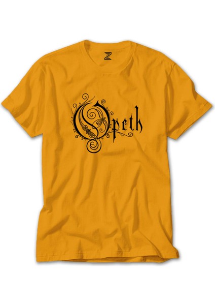 Opeth Logo Classic 2 Sarı Tişört