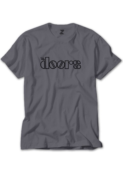 The Doors Outline Gri Tişört