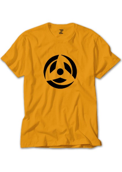 Naruto Logo Sarı Tişört