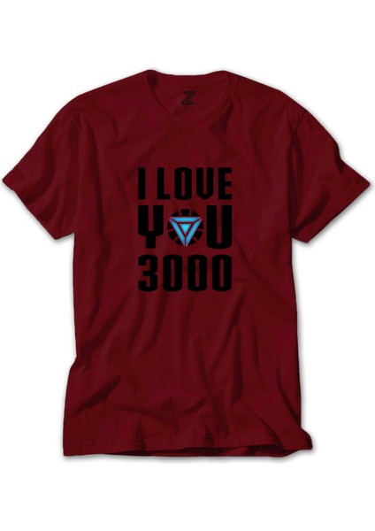 Iron Man Love 3000 Kırmızı Tişört