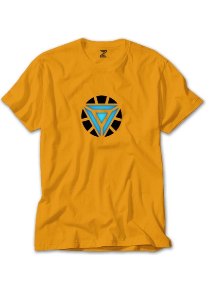 Iron Man 2019 Arc Reactor Sarı Tişört