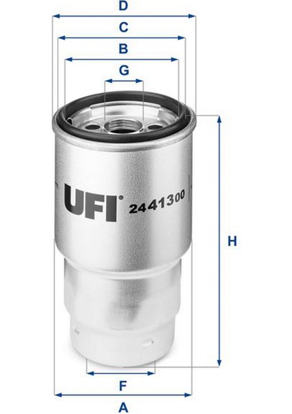 Yakit Filtresi Toyota Corolla 1.4l 1ndtv NDE120 04-06 NDE180 12-18 / Verso 2.2l 2ADFTV AUR10 06-08 / Avensis 2.0l CDT220 ADT250 99-08 / Yaris 1.4l NLP90 06-10 / Mazda 6 Gg Gy 02-07 626 T 12