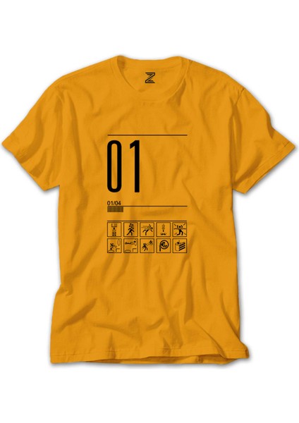 Portal Aperture Level 1 Sarı Tişört