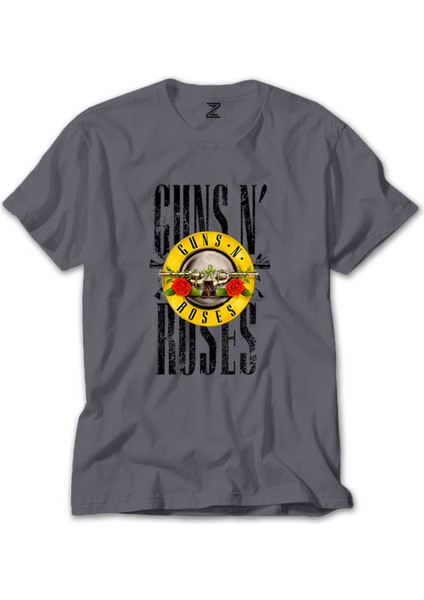 Guns N Roses Vintage Gri Tişört