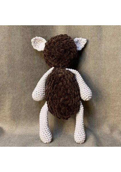 El Örgüsü Amigurumi Şirin Kuzu Oyuncak - 13 x 21 cm