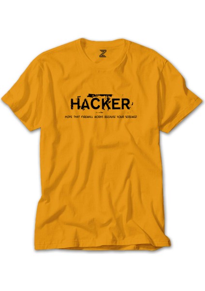 Hacker Friwall Sarı Tişört