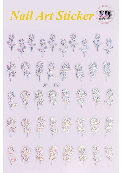 4 Adet Kendinden Yapışkanlı Tırnak Sticker, Nail Art, Tırnak Süsleme, Tırnak Dövmesi fiyatları