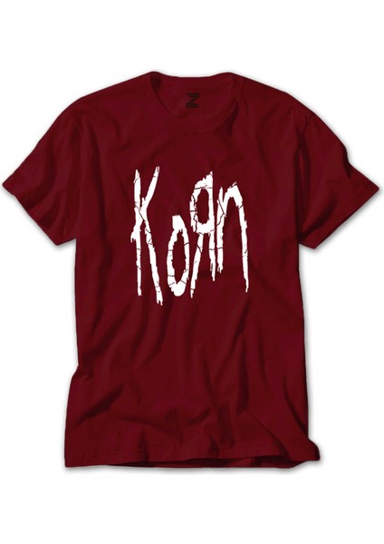 Korn Logo Kırmızı Tişört
