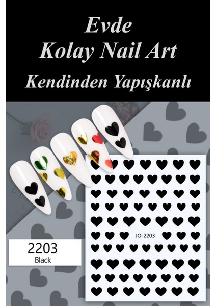 4 Adet Kendinden Yapışkanlı Tırnak Sticker, Nail Art, Tırnak Süsleme, Tırnak Dövmesi indirimleri
