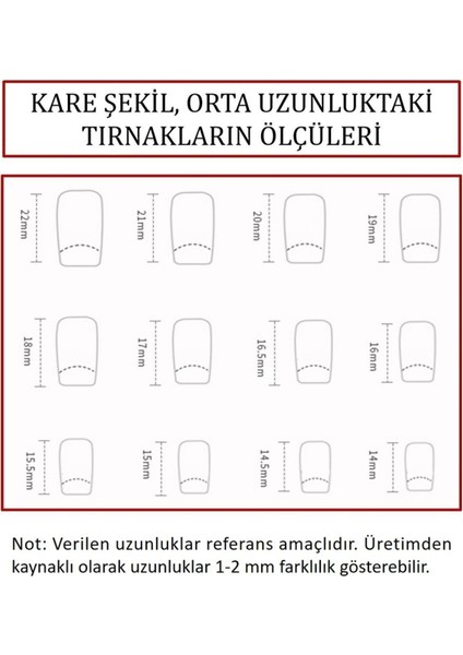 Desenli Takma Tırnak Seti 24'lü. Lila Orta Uzunluk Kare. Takma Tırnak Aksesuarları Hediye. W548