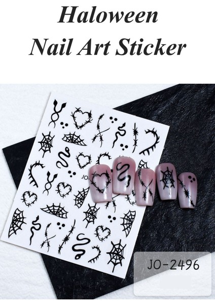 3 Adet Kendinden Yapışkanlı Tırnak Sticker, Nail Art, Tırnak Süsleme, Tırnak Dövmesi modelleri