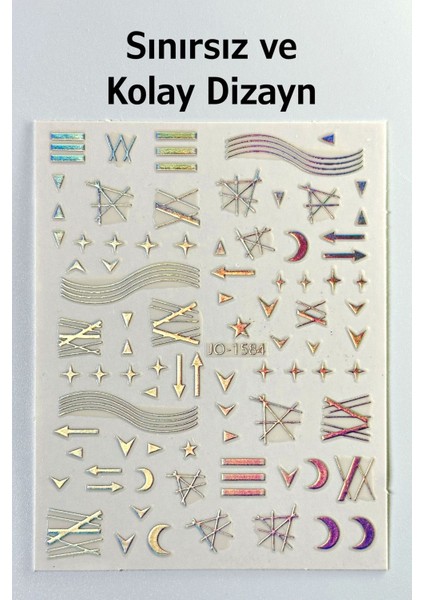 4 Adet Kendinden Yapışkanlı Tırnak Sticker, Nail Art, Tırnak Süsleme, Tırnak Dövmesi fiyatları