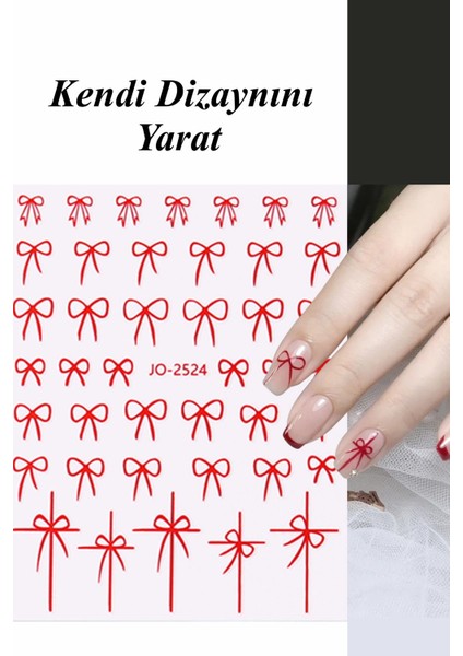 4 Adet Kendinden Yapışkanlı Tırnak Sticker, Nail Art, Tırnak Süsleme, Tırnak Dövmesi indirimleri