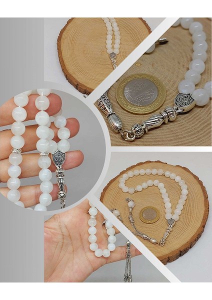 Ay Taşı 33LÜK Tesbih 8mm (9336)