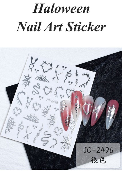 3 Adet Kendinden Yapışkanlı Tırnak Sticker, Nail Art, Tırnak Süsleme, Tırnak Dövmesi fırsatları